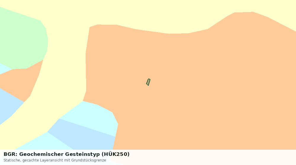 Statische Kartenansicht: BGR: Geochemischer Gesteinstyp (HÜK250)