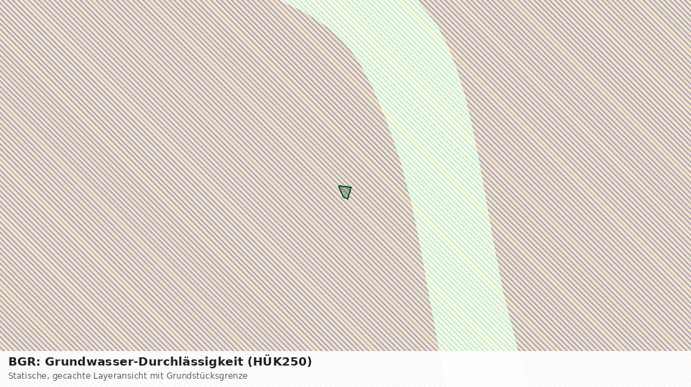 Statische Kartenansicht: BGR: Grundwasser-Durchlässigkeit (HÜK250)