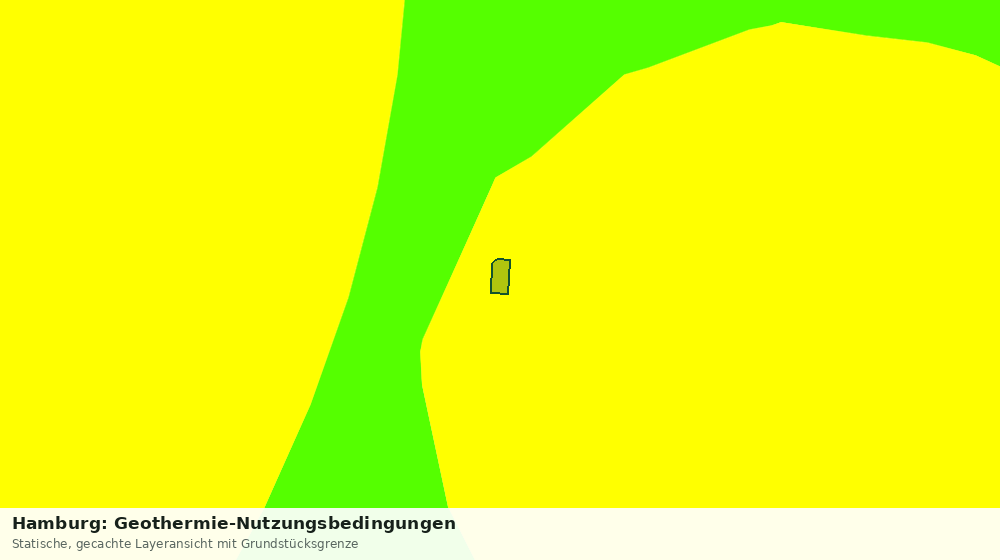 Statische Kartenansicht: Hamburg: Geothermie-Nutzungsbedingungen