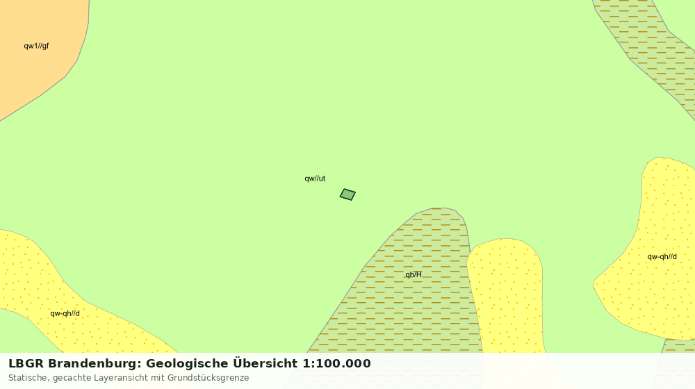 Statische Kartenansicht: LBGR Brandenburg: Geologische Übersicht 1:100.000