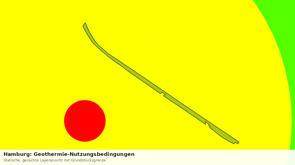 Statische Kartenansicht: Hamburg: Geothermie-Nutzungsbedingungen