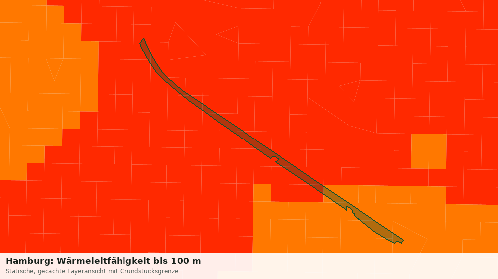 Statische Kartenansicht: Hamburg: Wärmeleitfähigkeit bis 100 m