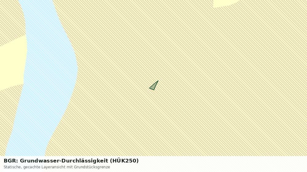 Statische Kartenansicht: BGR: Grundwasser-Durchlässigkeit (HÜK250)