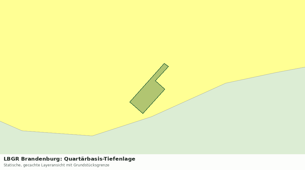 Statische Kartenansicht: LBGR Brandenburg: Quartärbasis-Tiefenlage