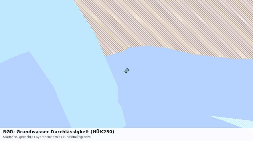 Statische Kartenansicht: BGR: Grundwasser-Durchlässigkeit (HÜK250)