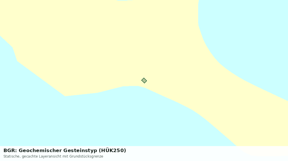 Statische Kartenansicht: BGR: Geochemischer Gesteinstyp (HÜK250)