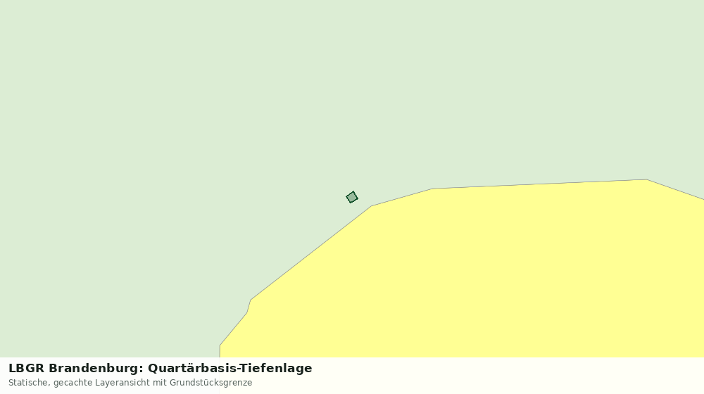 Statische Kartenansicht: LBGR Brandenburg: Quartärbasis-Tiefenlage