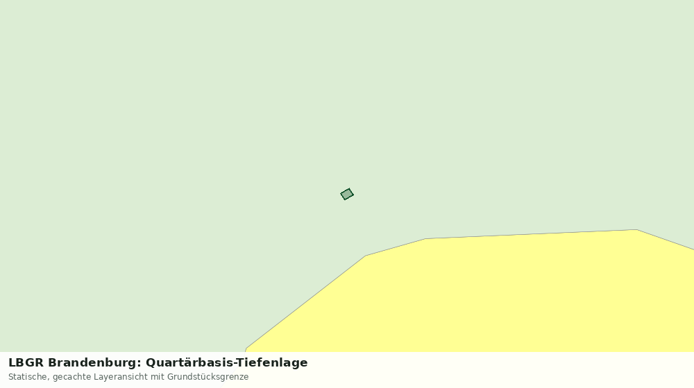 Statische Kartenansicht: LBGR Brandenburg: Quartärbasis-Tiefenlage