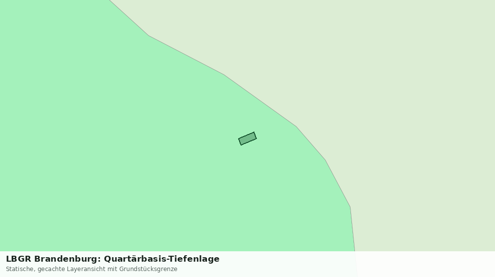 Statische Kartenansicht: LBGR Brandenburg: Quartärbasis-Tiefenlage