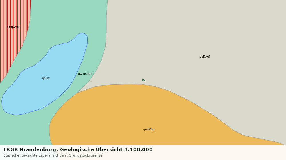 Statische Kartenansicht: LBGR Brandenburg: Geologische Übersicht 1:100.000