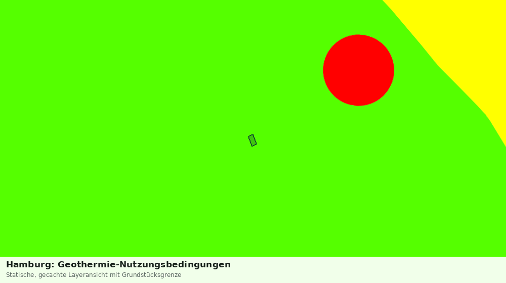 Statische Kartenansicht: Hamburg: Geothermie-Nutzungsbedingungen