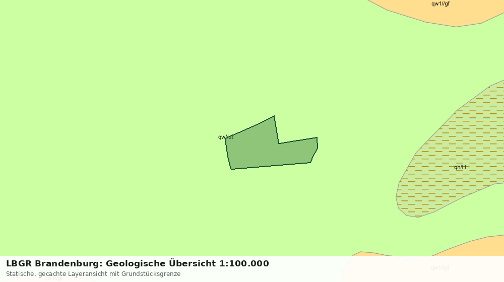 Statische Kartenansicht: LBGR Brandenburg: Geologische Übersicht 1:100.000