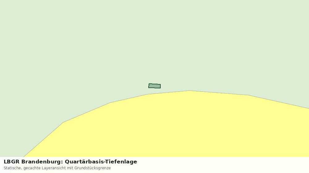 Statische Kartenansicht: LBGR Brandenburg: Quartärbasis-Tiefenlage