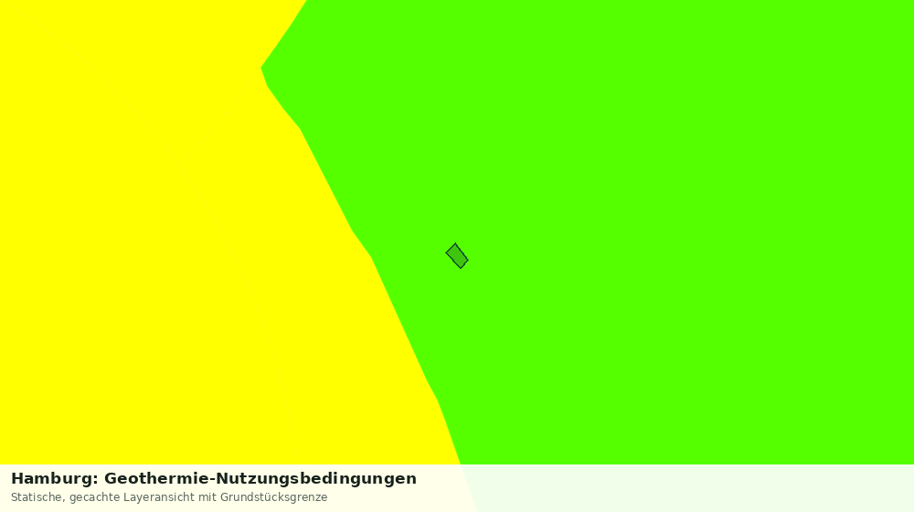 Statische Kartenansicht: Hamburg: Geothermie-Nutzungsbedingungen