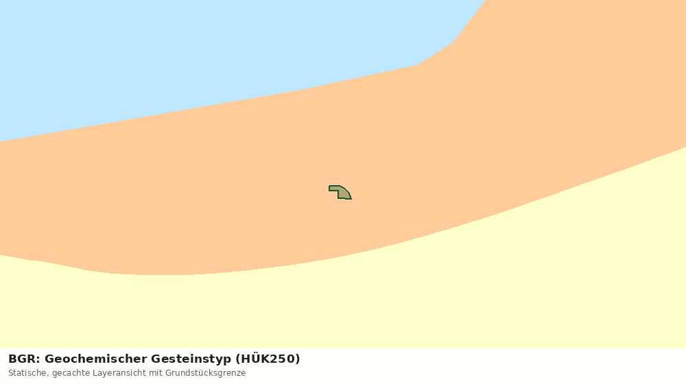 Statische Kartenansicht: BGR: Geochemischer Gesteinstyp (HÜK250)