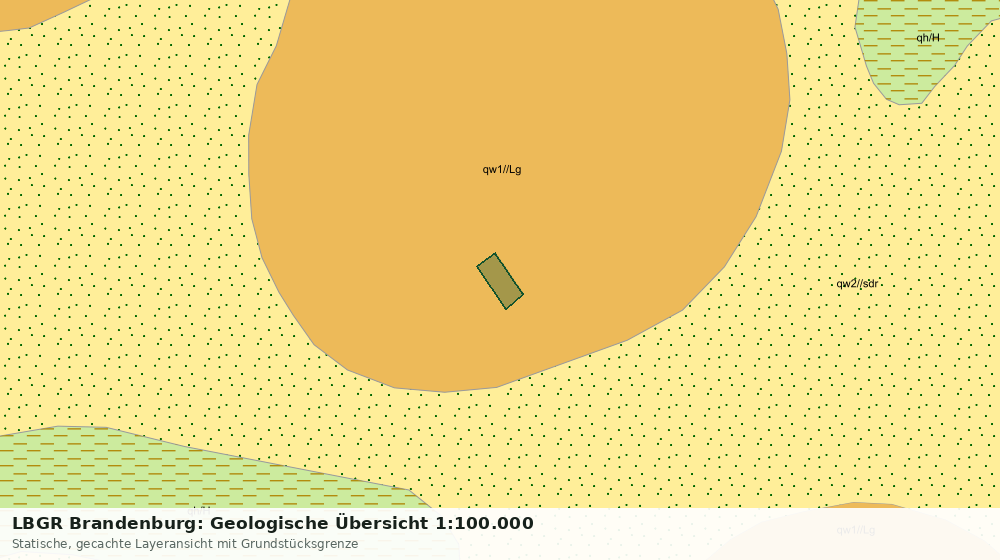 Statische Kartenansicht: LBGR Brandenburg: Geologische Übersicht 1:100.000