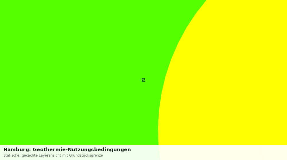 Statische Kartenansicht: Hamburg: Geothermie-Nutzungsbedingungen