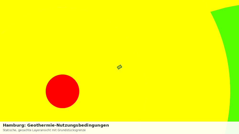 Statische Kartenansicht: Hamburg: Geothermie-Nutzungsbedingungen