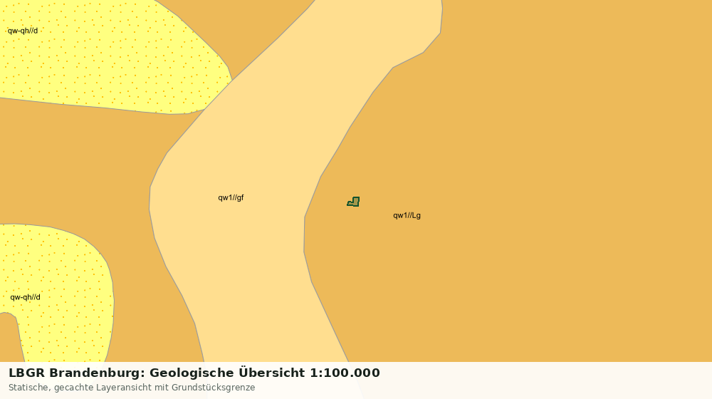 Statische Kartenansicht: LBGR Brandenburg: Geologische Übersicht 1:100.000