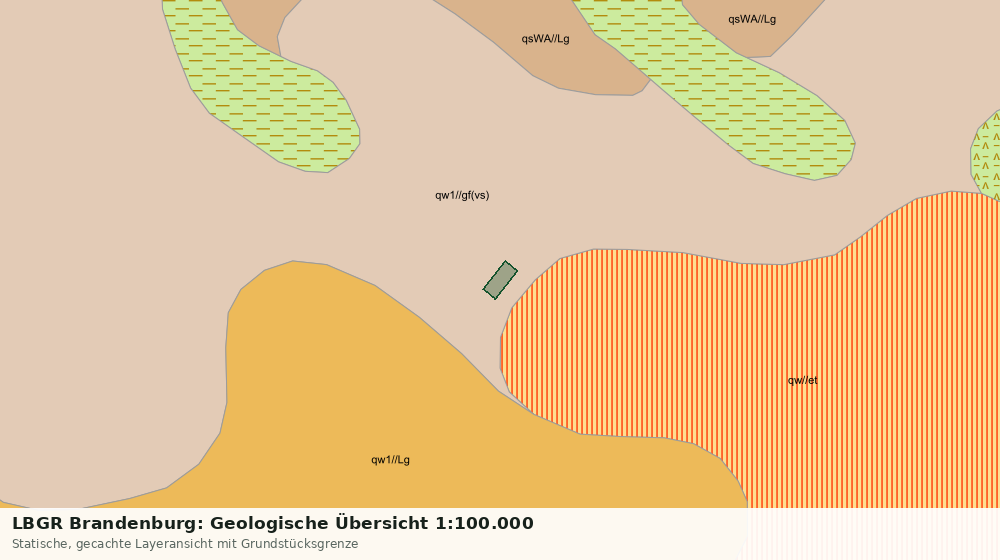 Statische Kartenansicht: LBGR Brandenburg: Geologische Übersicht 1:100.000