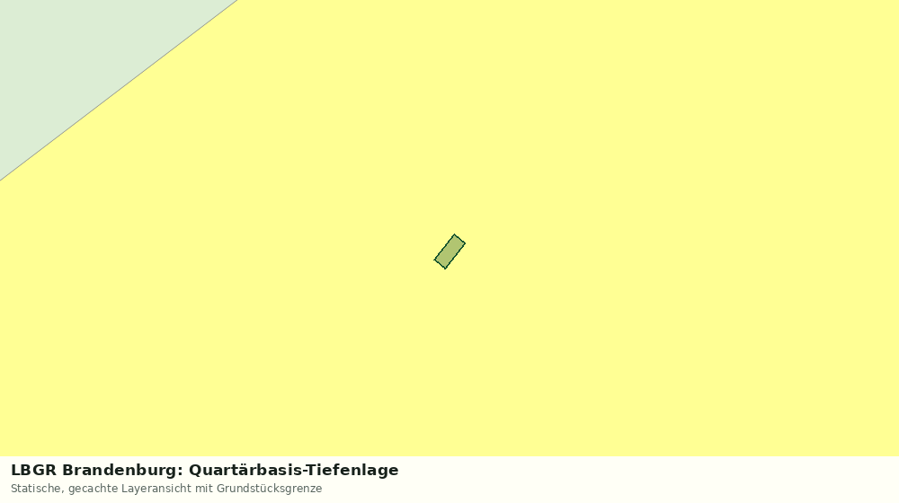 Statische Kartenansicht: LBGR Brandenburg: Quartärbasis-Tiefenlage
