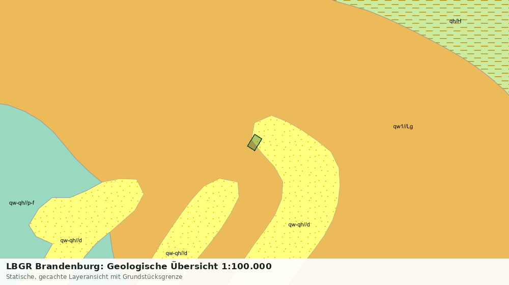 Statische Kartenansicht: LBGR Brandenburg: Geologische Übersicht 1:100.000