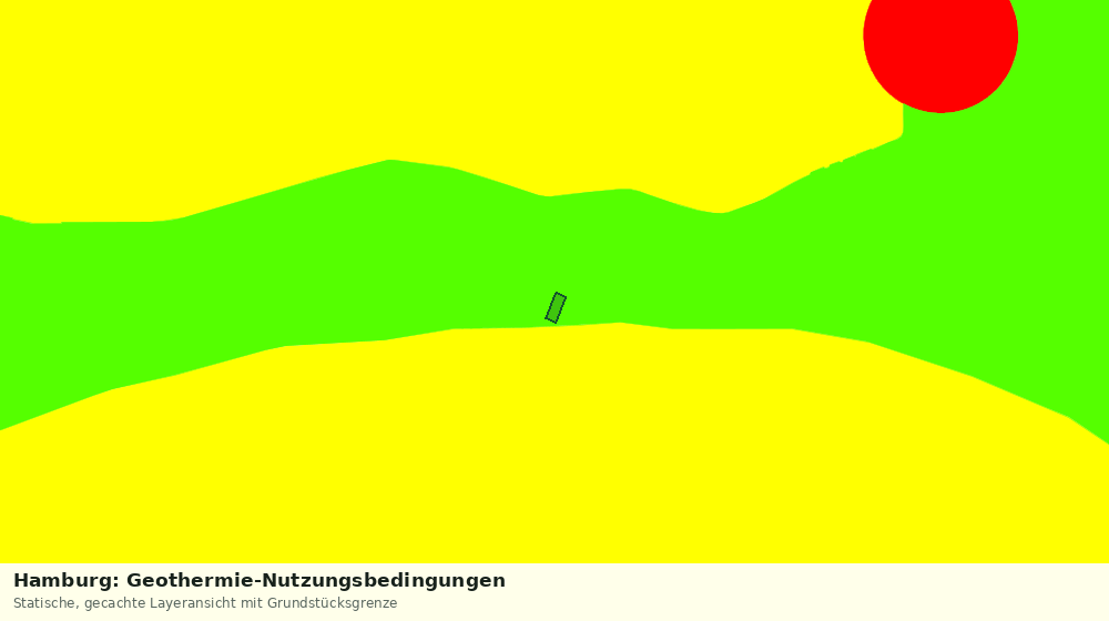 Statische Kartenansicht: Hamburg: Geothermie-Nutzungsbedingungen