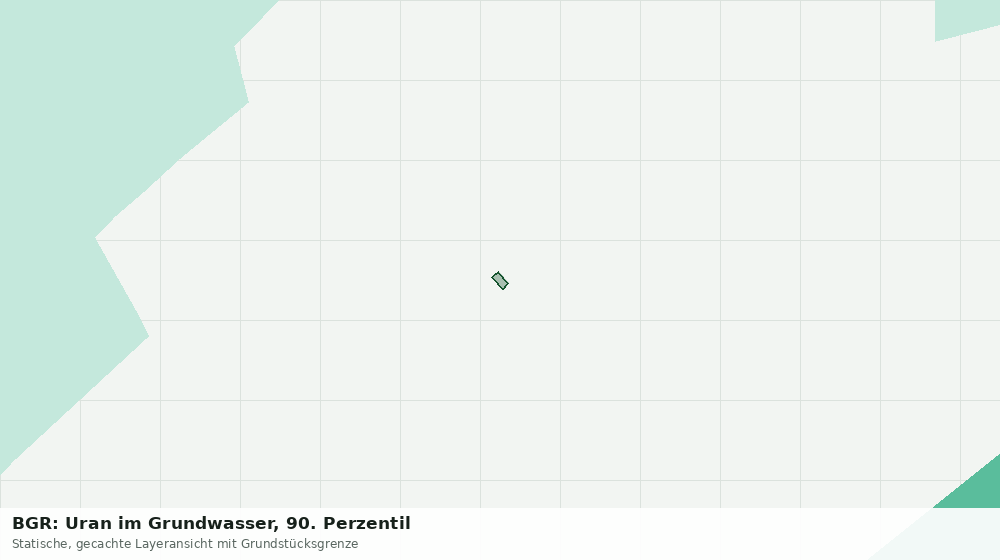 Statische Kartenansicht: BGR: Uran im Grundwasser, 90. Perzentil