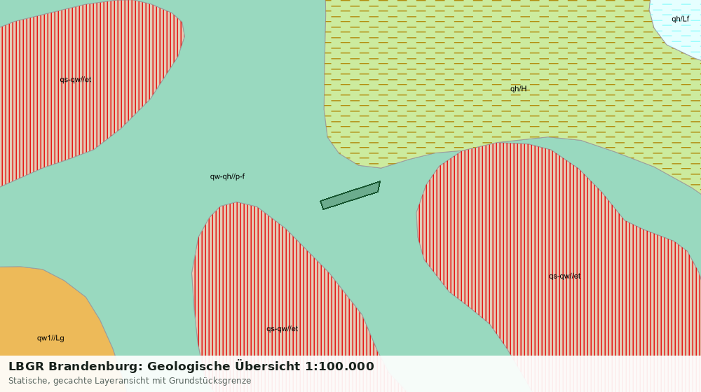 Statische Kartenansicht: LBGR Brandenburg: Geologische Übersicht 1:100.000