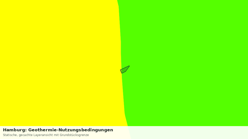 Statische Kartenansicht: Hamburg: Geothermie-Nutzungsbedingungen