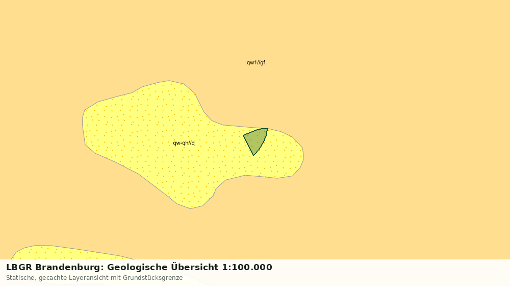 Statische Kartenansicht: LBGR Brandenburg: Geologische Übersicht 1:100.000