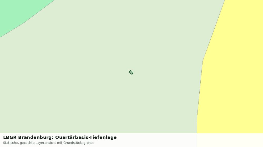 Statische Kartenansicht: LBGR Brandenburg: Quartärbasis-Tiefenlage