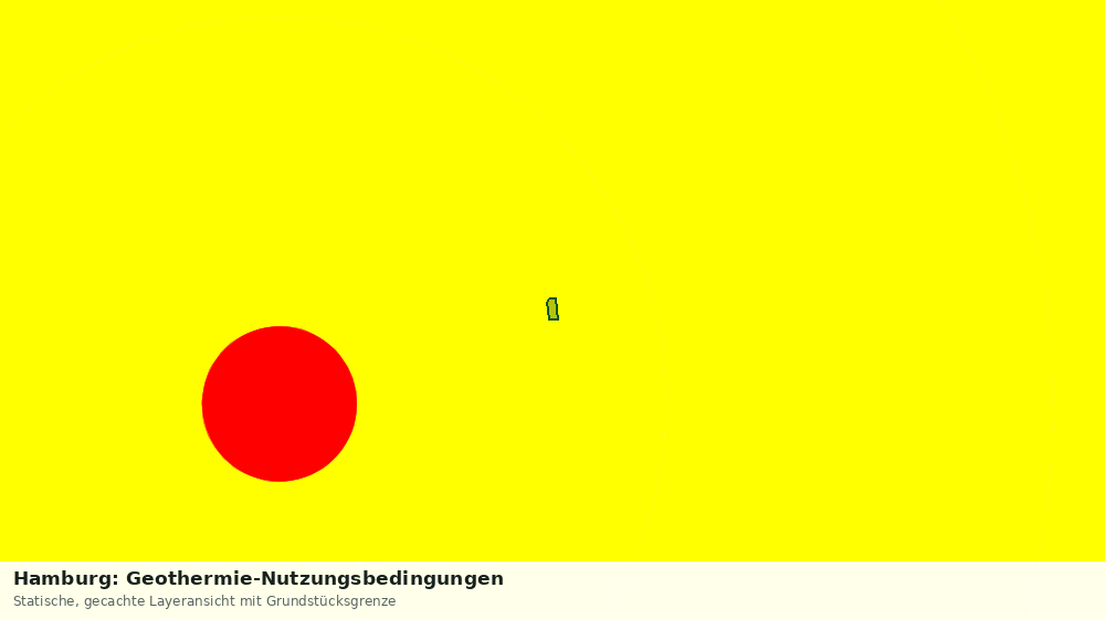 Statische Kartenansicht: Hamburg: Geothermie-Nutzungsbedingungen
