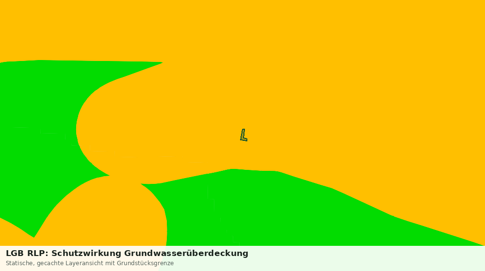 Statische Kartenansicht: LGB RLP: Schutzwirkung Grundwasserüberdeckung