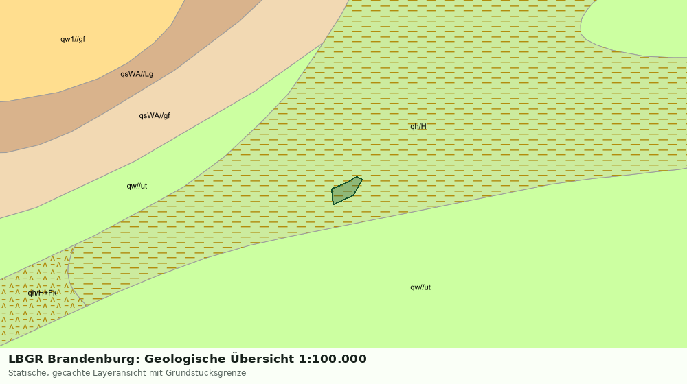 Statische Kartenansicht: LBGR Brandenburg: Geologische Übersicht 1:100.000