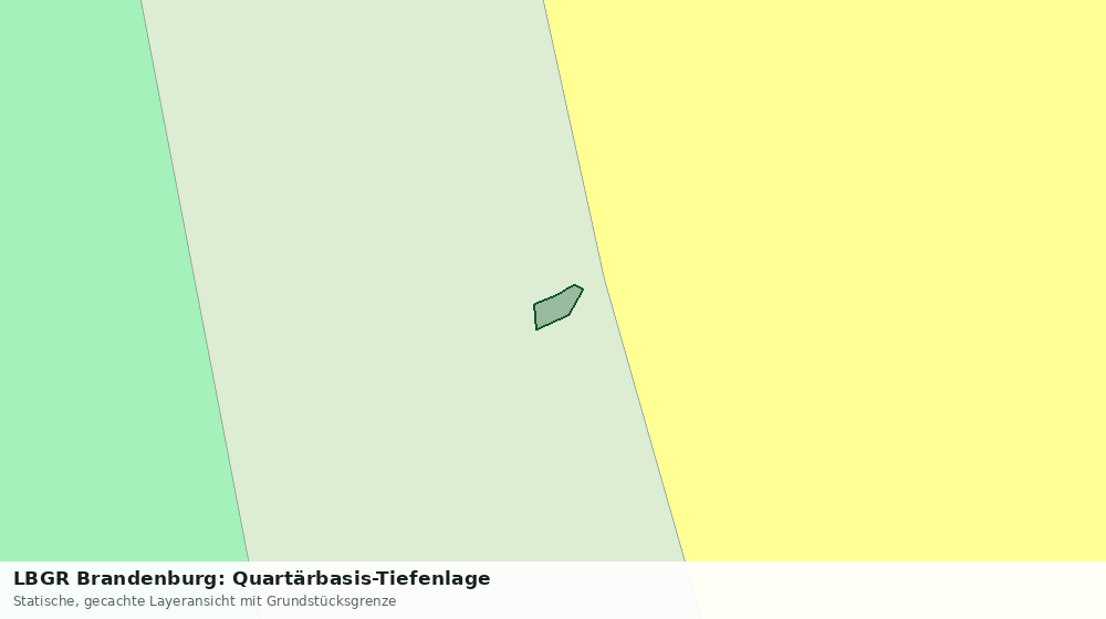 Statische Kartenansicht: LBGR Brandenburg: Quartärbasis-Tiefenlage