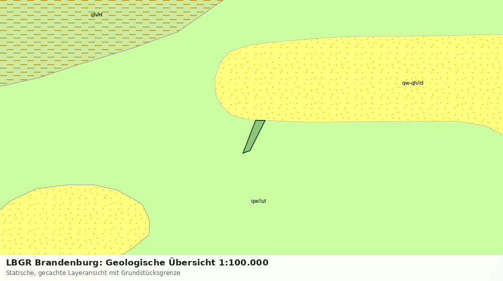 Statische Kartenansicht: LBGR Brandenburg: Geologische Übersicht 1:100.000