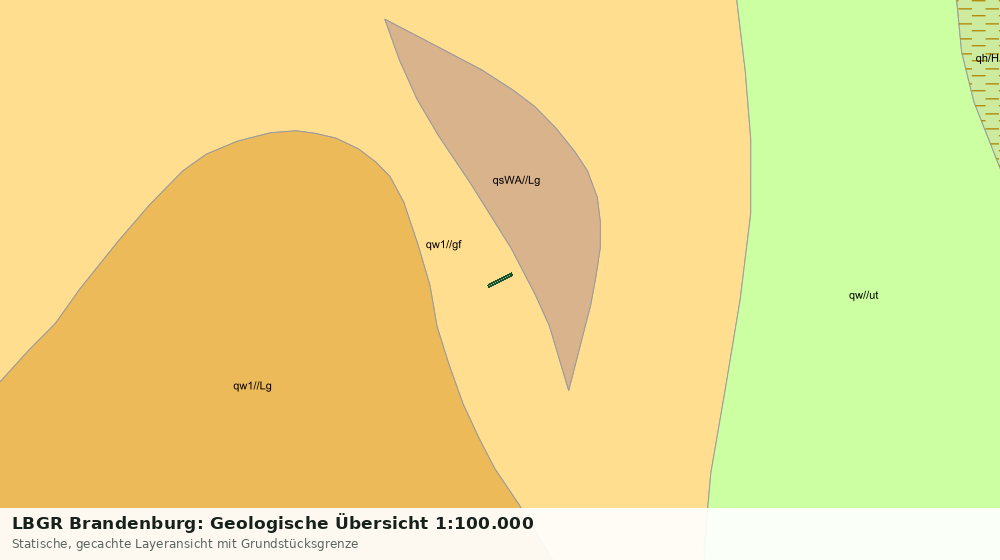 Statische Kartenansicht: LBGR Brandenburg: Geologische Übersicht 1:100.000