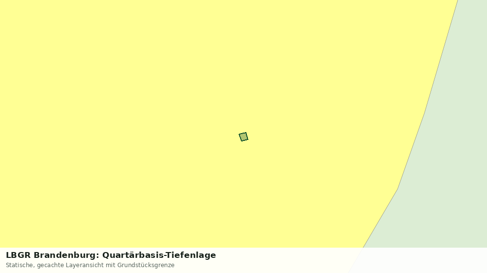 Statische Kartenansicht: LBGR Brandenburg: Quartärbasis-Tiefenlage