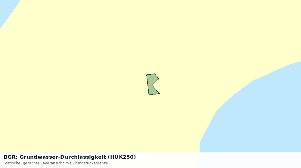 Statische Kartenansicht: BGR: Grundwasser-Durchlässigkeit (HÜK250)