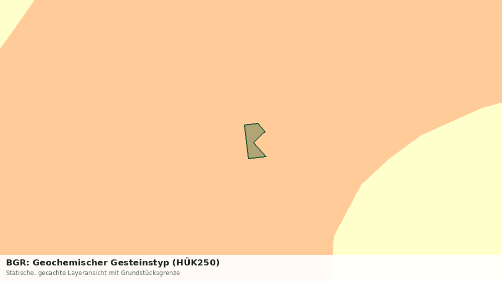 Statische Kartenansicht: BGR: Geochemischer Gesteinstyp (HÜK250)