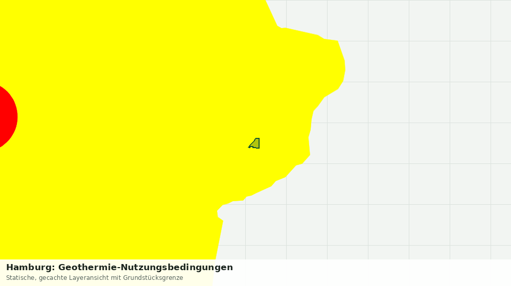 Statische Kartenansicht: Hamburg: Geothermie-Nutzungsbedingungen