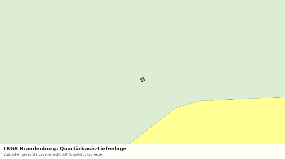Statische Kartenansicht: LBGR Brandenburg: Quartärbasis-Tiefenlage