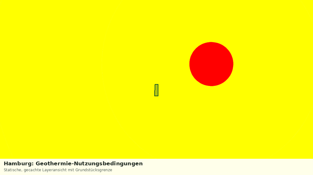 Statische Kartenansicht: Hamburg: Geothermie-Nutzungsbedingungen