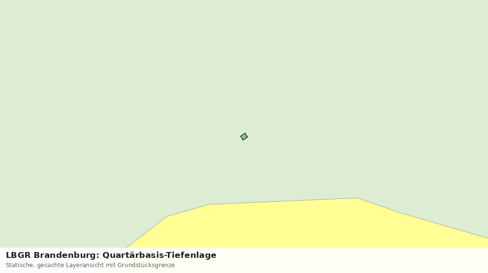 Statische Kartenansicht: LBGR Brandenburg: Quartärbasis-Tiefenlage