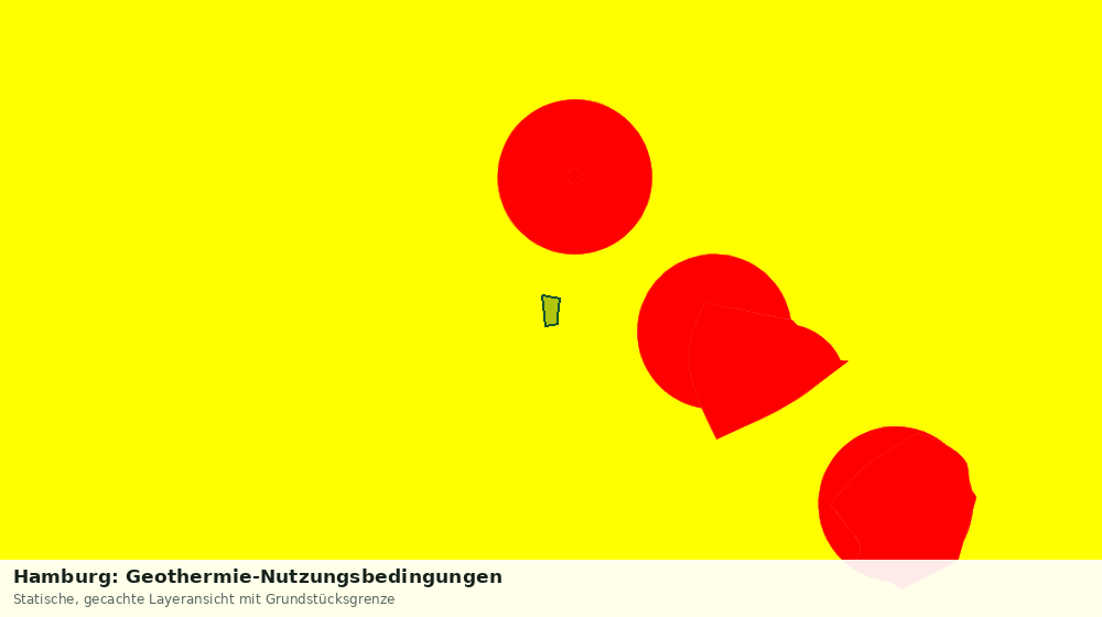 Statische Kartenansicht: Hamburg: Geothermie-Nutzungsbedingungen