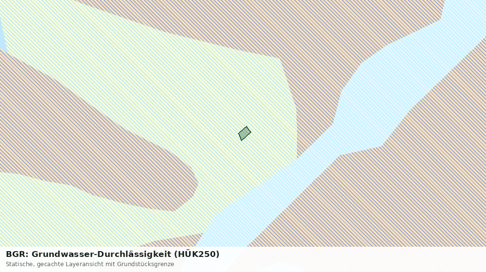 Statische Kartenansicht: BGR: Grundwasser-Durchlässigkeit (HÜK250)