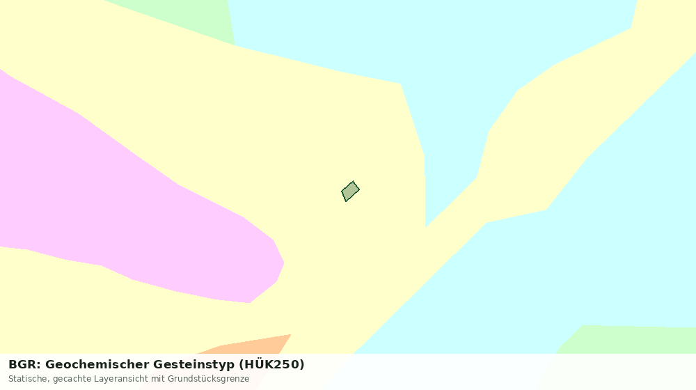 Statische Kartenansicht: BGR: Geochemischer Gesteinstyp (HÜK250)