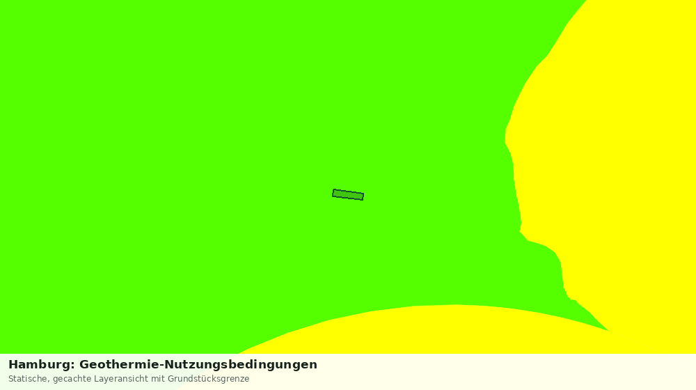 Statische Kartenansicht: Hamburg: Geothermie-Nutzungsbedingungen