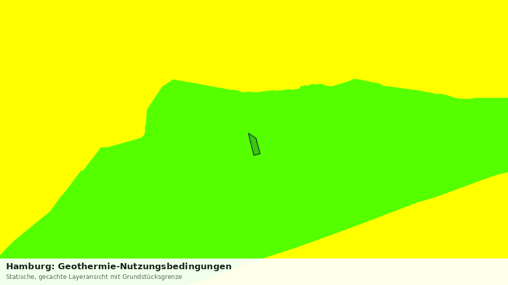 Statische Kartenansicht: Hamburg: Geothermie-Nutzungsbedingungen